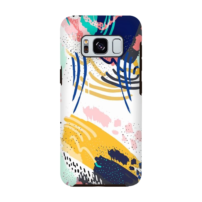 Galaxy S8 StrongFit Modern abstract creative brush strokes by InovArts