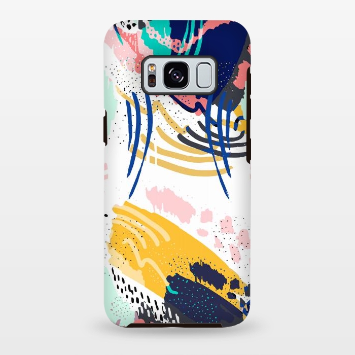 Galaxy S8 plus StrongFit Modern abstract creative brush strokes by InovArts