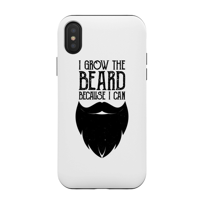 iPhone Xs / X StrongFit beard because i can by TMSarts