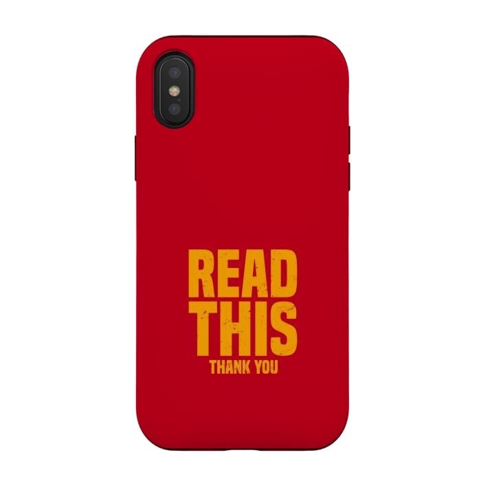 iPhone Xs / X StrongFit read this thank you by TMSarts