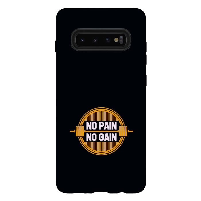 Galaxy S10 plus StrongFit no pain no gain by TMSarts