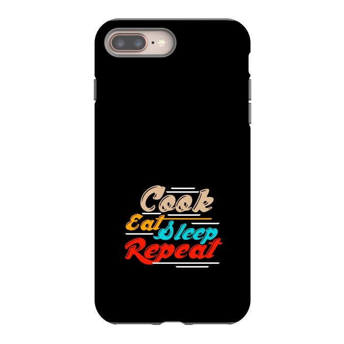 iPhone 7 plus StrongFit cook eat sleep repeat by TMSarts