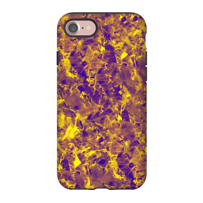 iPhone 7 StrongFit Purple and Gold Marble by Ashley Camille