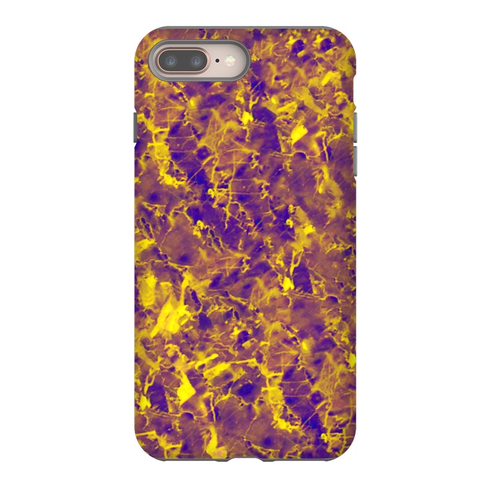 iPhone 7 plus StrongFit Purple and Gold Marble by Ashley Camille