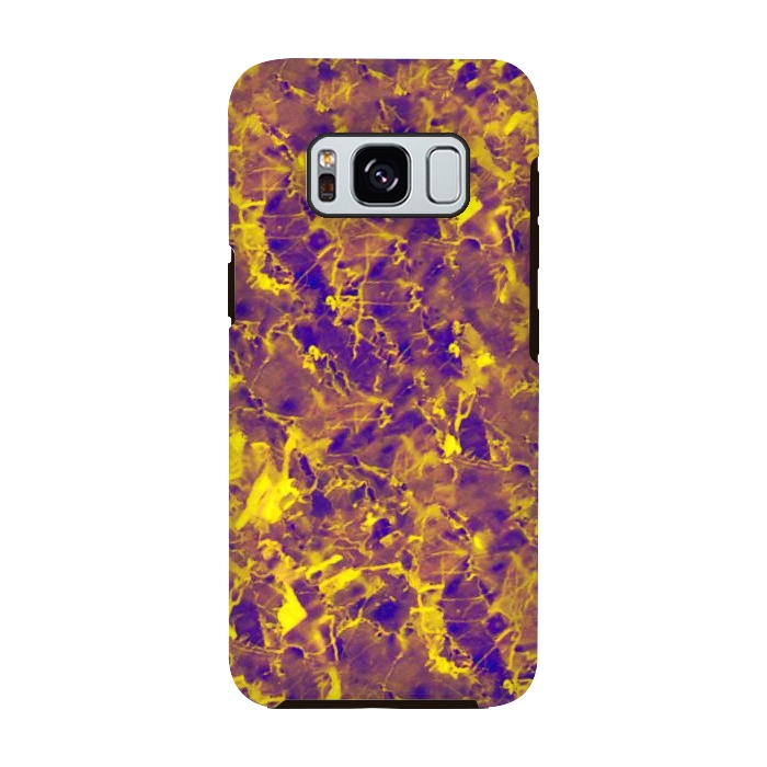 Galaxy S8 StrongFit Purple and Gold Marble by Ashley Camille