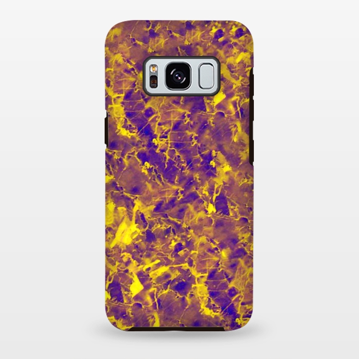 Galaxy S8 plus StrongFit Purple and Gold Marble by Ashley Camille