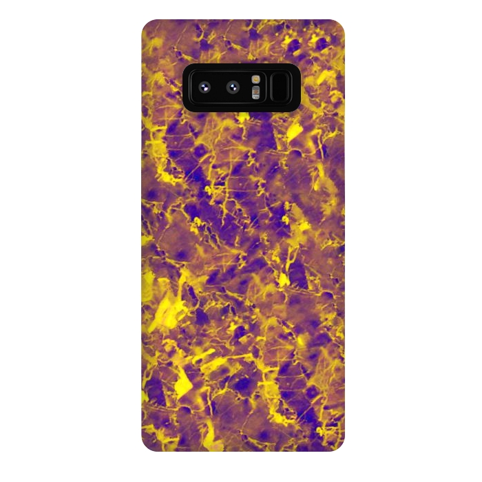 Galaxy Note 8 StrongFit Purple and Gold Marble by Ashley Camille