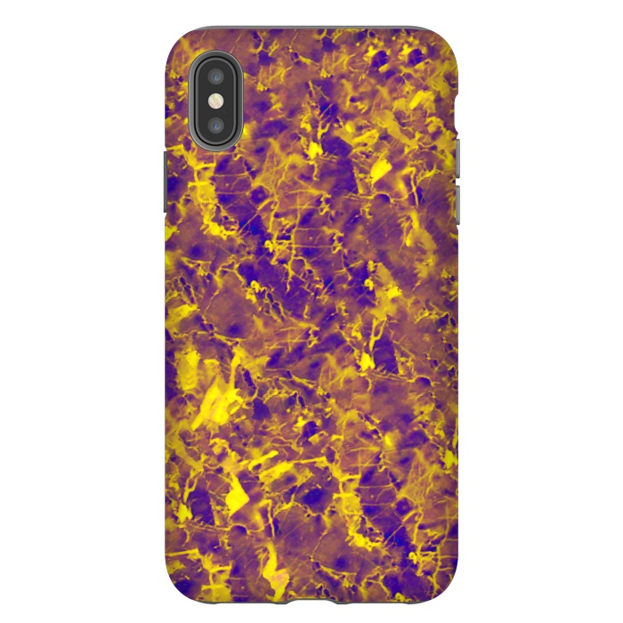 iPhone Xs Max StrongFit Purple and Gold Marble by Ashley Camille