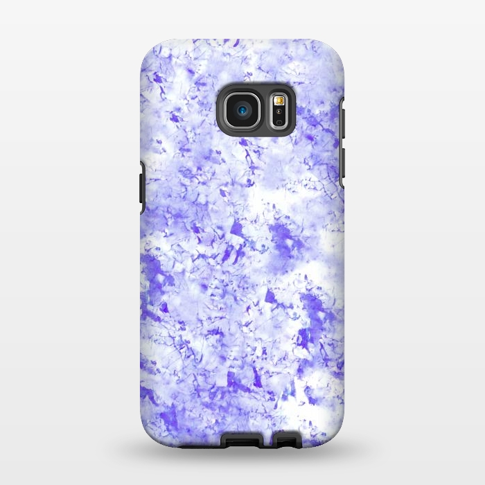 Galaxy S7 EDGE StrongFit Light Blue Marble by Ashley Camille