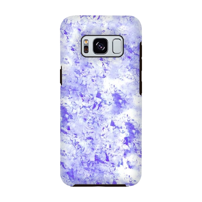 Galaxy S8 StrongFit Light Blue Marble by Ashley Camille