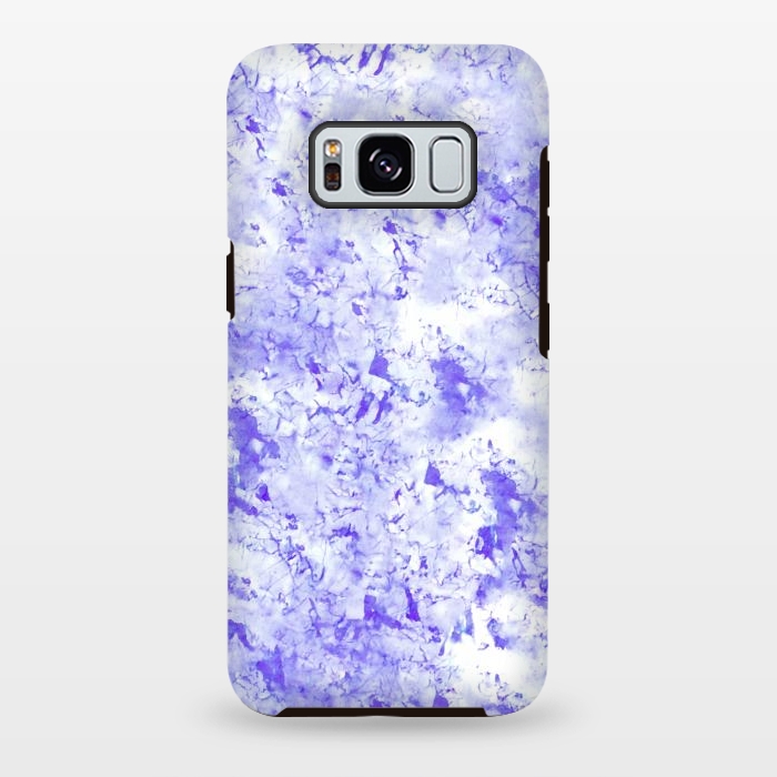 Galaxy S8 plus StrongFit Light Blue Marble by Ashley Camille