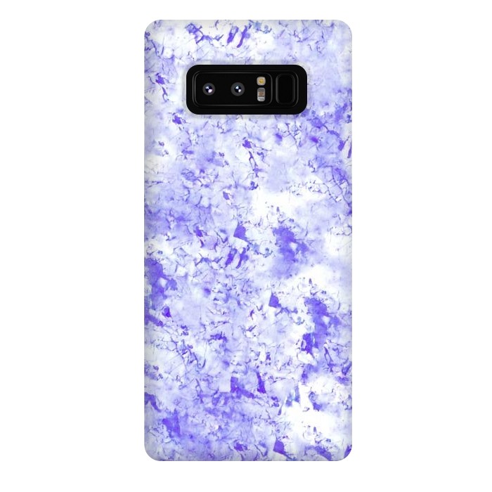 Galaxy Note 8 StrongFit Light Blue Marble by Ashley Camille
