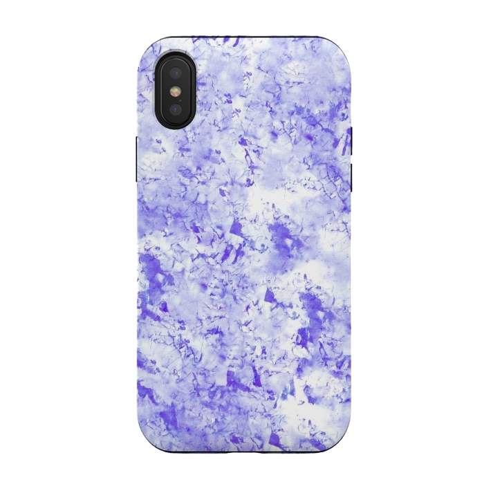 iPhone Xs / X StrongFit Light Blue Marble by Ashley Camille