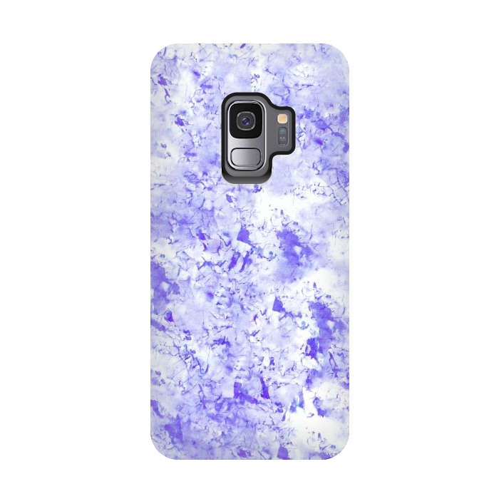 Galaxy S9 StrongFit Light Blue Marble by Ashley Camille