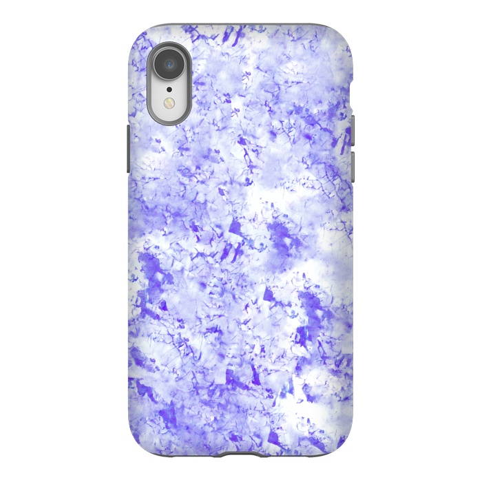 iPhone Xr StrongFit Light Blue Marble by Ashley Camille
