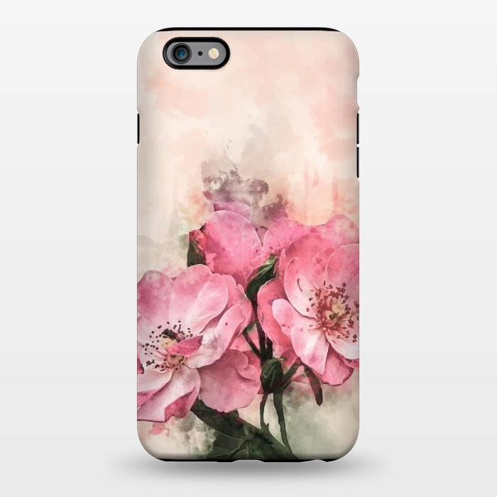 iPhone 6/6s plus StrongFit Vintage Pink Flower by Creativeaxle