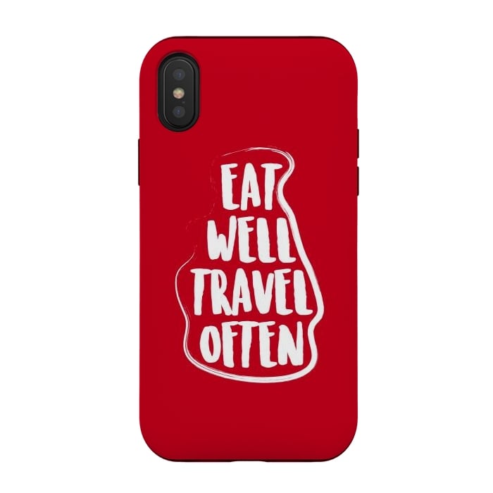 iPhone Xs / X StrongFit eat well travel often by TMSarts