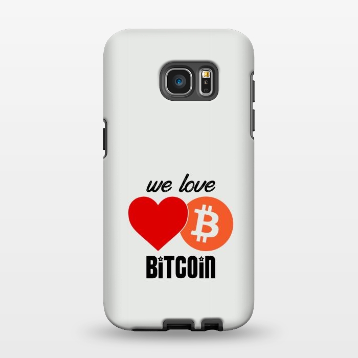 Galaxy S7 EDGE StrongFit we love bitcoin by TMSarts