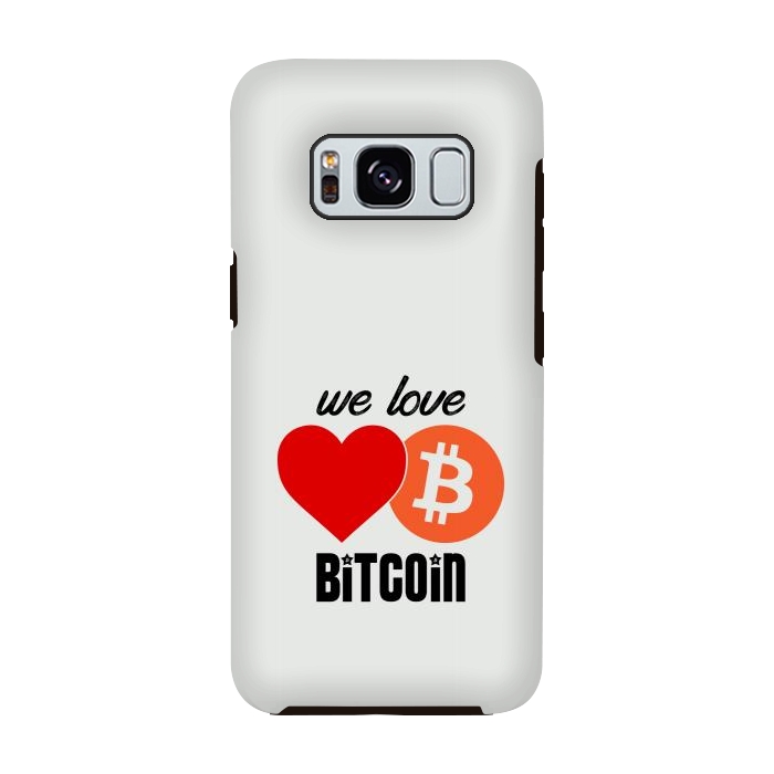 Galaxy S8 StrongFit we love bitcoin by TMSarts