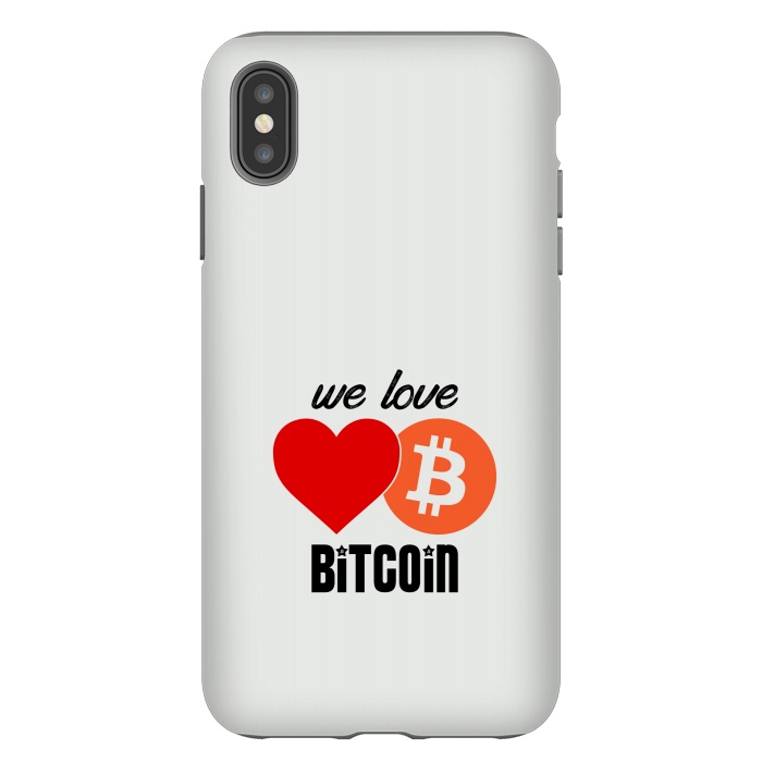 iPhone Xs Max StrongFit we love bitcoin by TMSarts