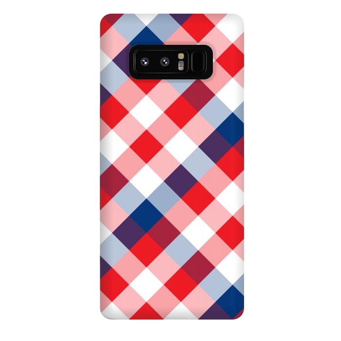 Galaxy Note 8 StrongFit Blue & Red Square Combination by Bledi