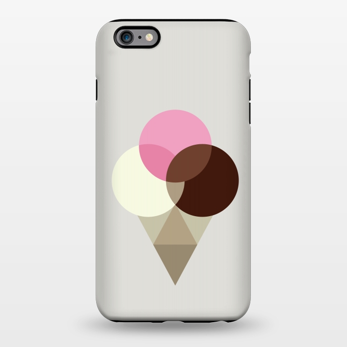 iPhone 6/6s plus StrongFit Neapolitan Ice Cream Cone by Dellán