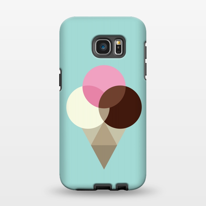 Galaxy S7 EDGE StrongFit Neapolitan Ice Cream II by Dellán