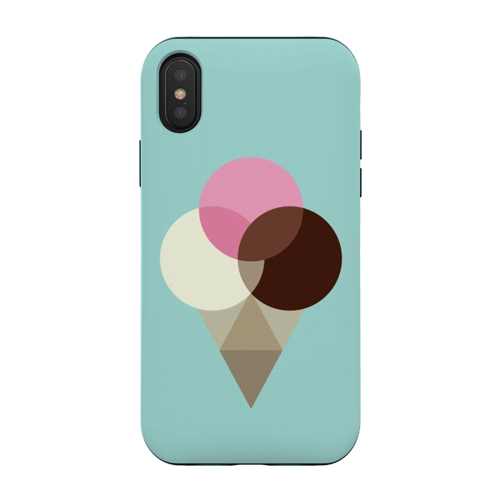 iPhone Xs / X StrongFit Neapolitan Ice Cream II by Dellán
