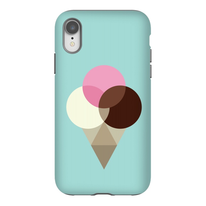 iPhone Xr StrongFit Neapolitan Ice Cream II by Dellán
