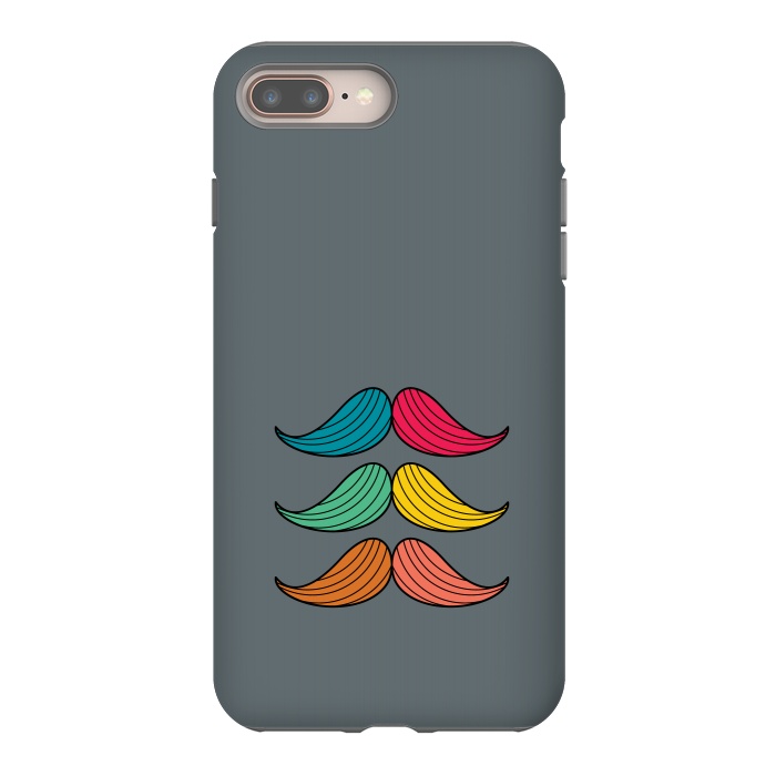 iPhone 7 plus StrongFit colorful moustaches by TMSarts