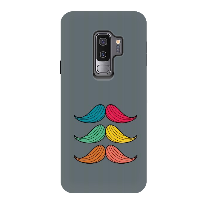 Galaxy S9 plus StrongFit colorful moustaches by TMSarts