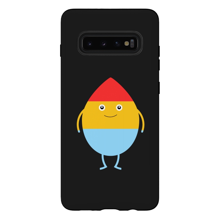 Galaxy S10 plus StrongFit cute bubble  by TMSarts