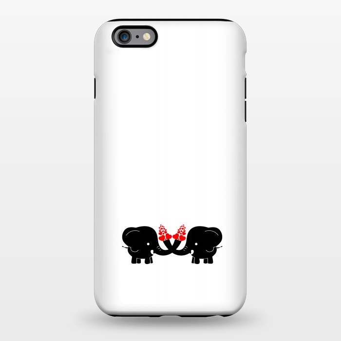 iPhone 6/6s plus StrongFit cute couple elephants by TMSarts