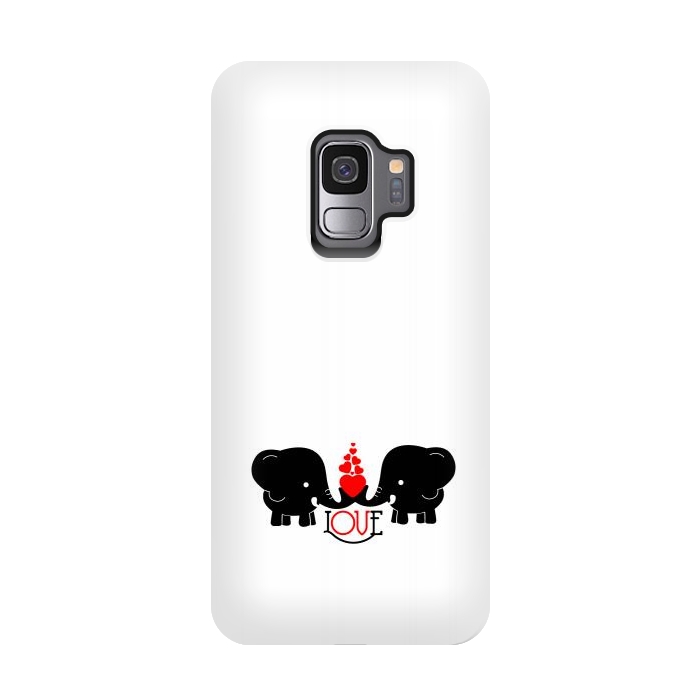 Galaxy S9 StrongFit elephants love by TMSarts