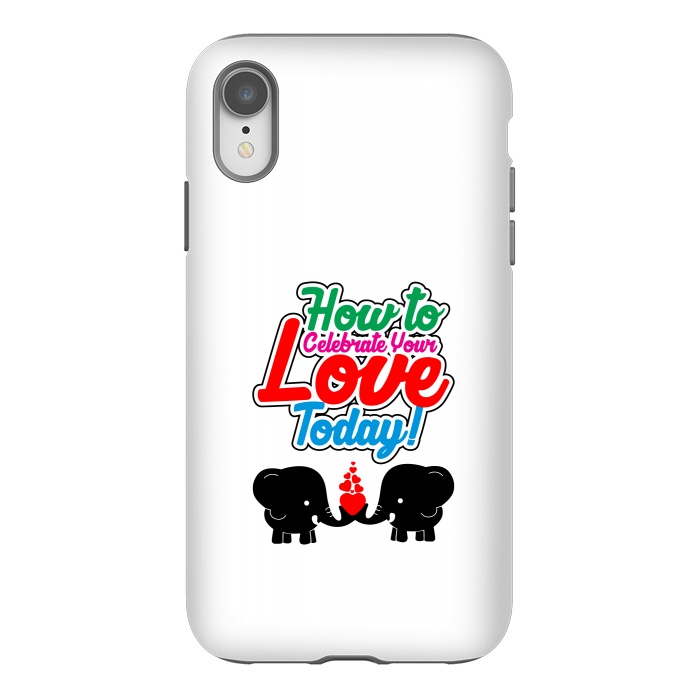 iPhone Xr StrongFit celebrate elephants by TMSarts