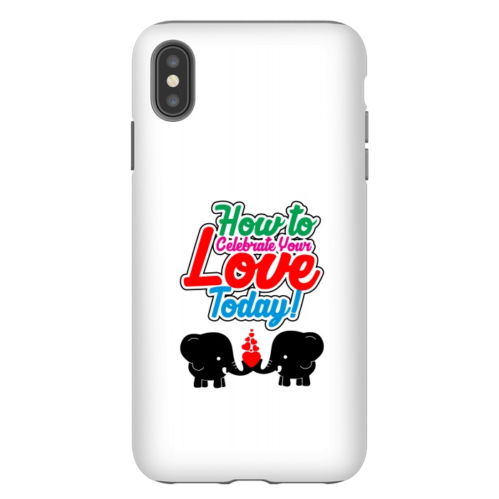 iPhone Xs Max StrongFit celebrate elephants by TMSarts