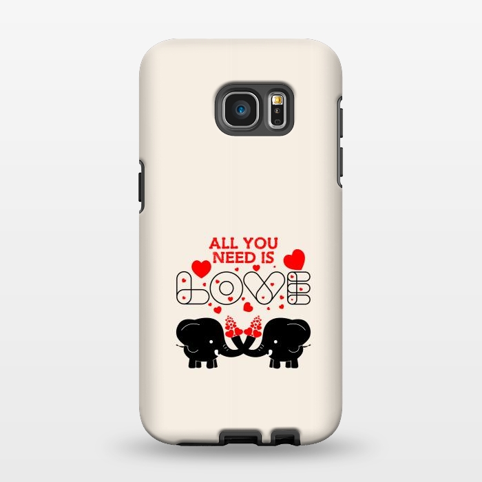 Galaxy S7 EDGE StrongFit all you need elephants by TMSarts