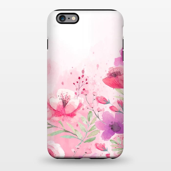iPhone 6/6s plus StrongFit pink floral print by MALLIKA