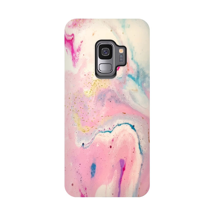 Galaxy S9 StrongFit marble abstract pattern by MALLIKA