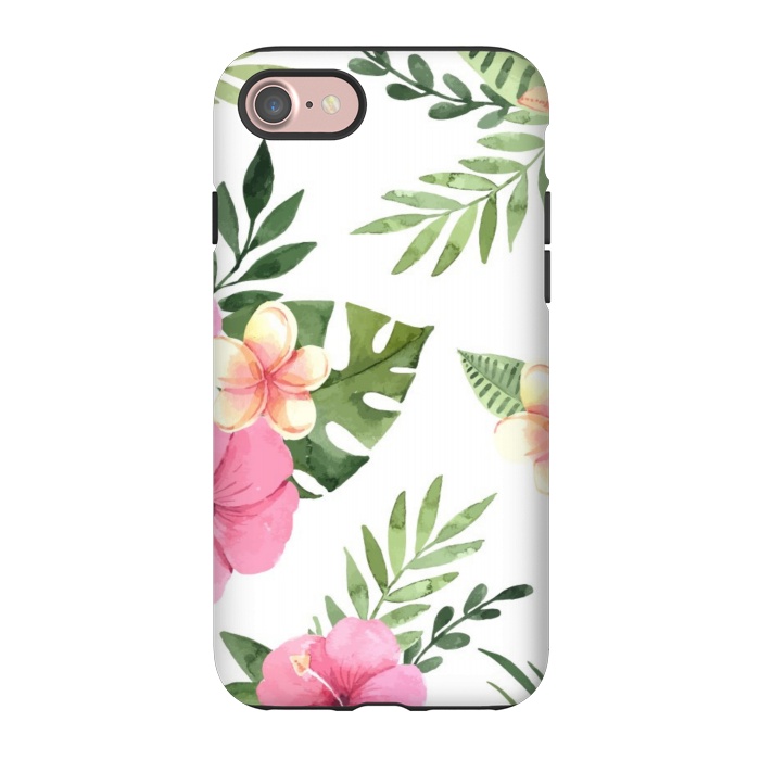 iPhone 7 StrongFit tropical pink pattern by MALLIKA