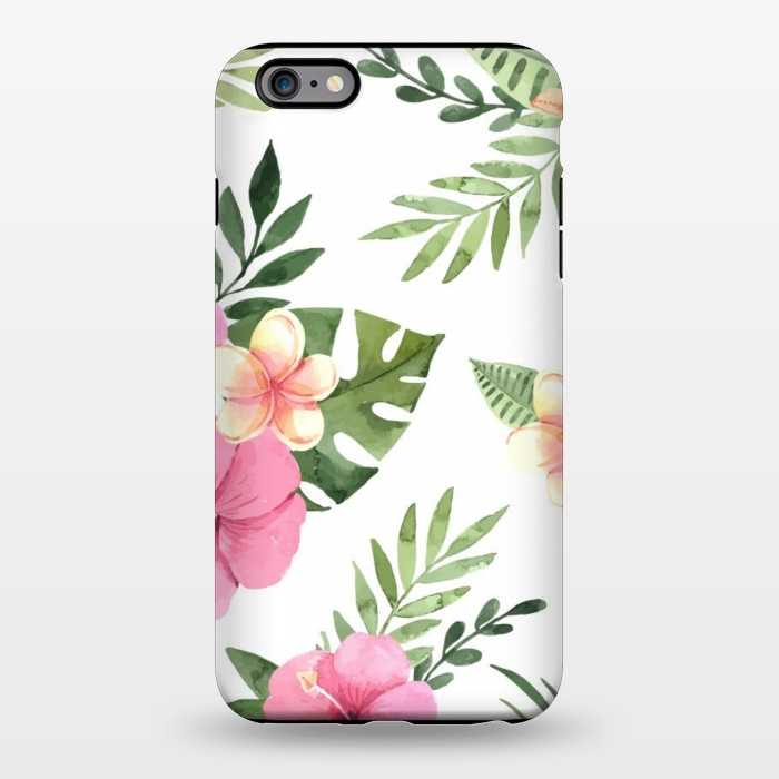 iPhone 6/6s plus StrongFit tropical pink pattern by MALLIKA