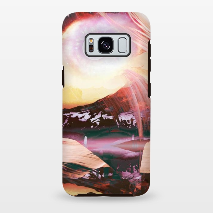 Galaxy S8 plus StrongFit Surreal mountain valley landscape by Oana 