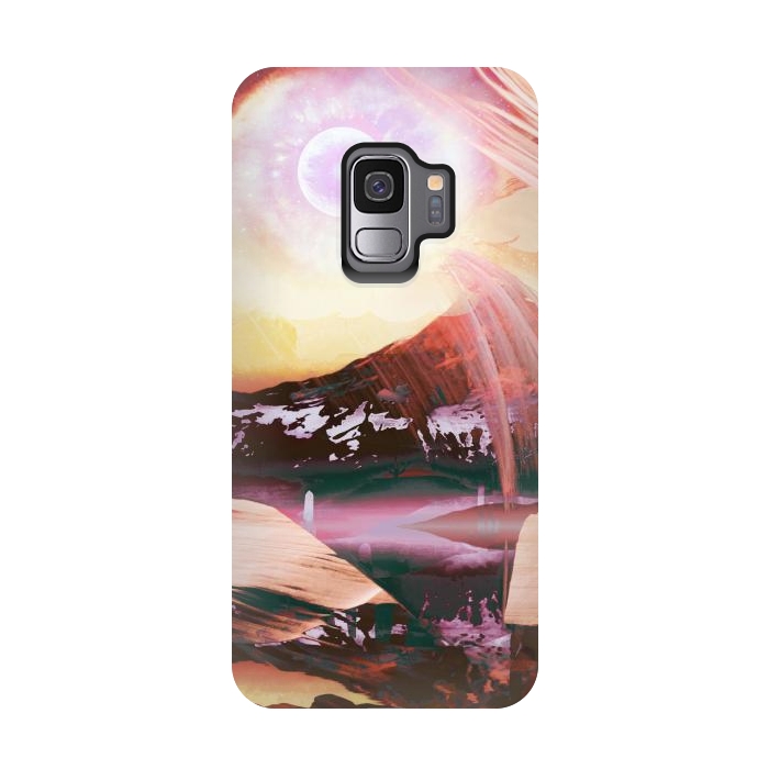 Galaxy S9 StrongFit Surreal mountain valley landscape by Oana 