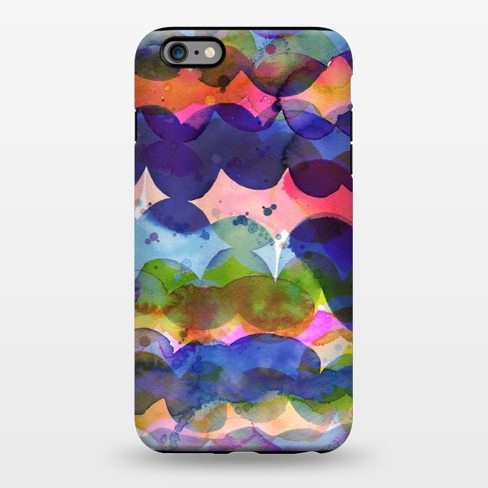 iPhone 6/6s plus StrongFit Abstract Watercolor Waves by Ninola Design