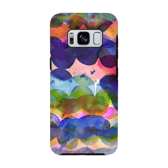 Galaxy S8 StrongFit Abstract Watercolor Waves by Ninola Design