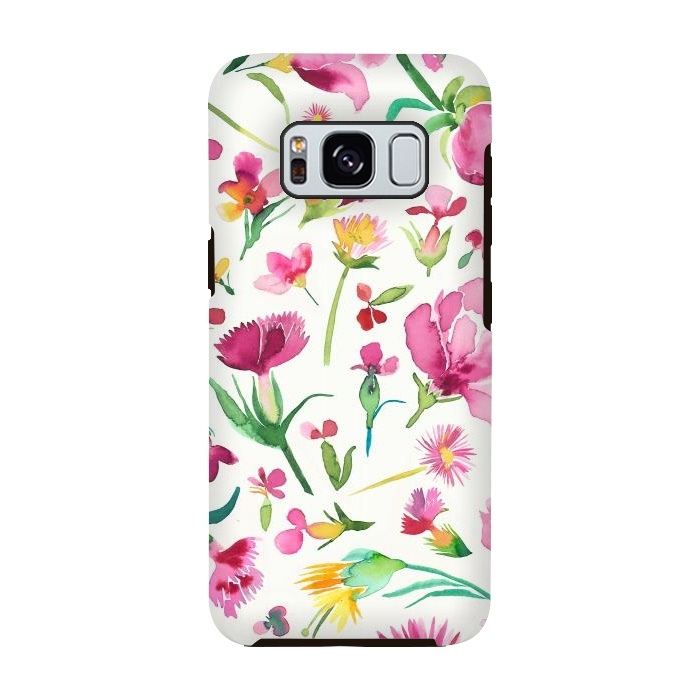 Galaxy S8 StrongFit Little Flowers Bud by Ninola Design
