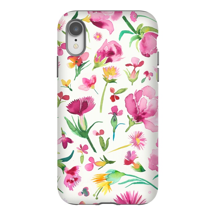 iPhone Xr StrongFit Little Flowers Bud by Ninola Design