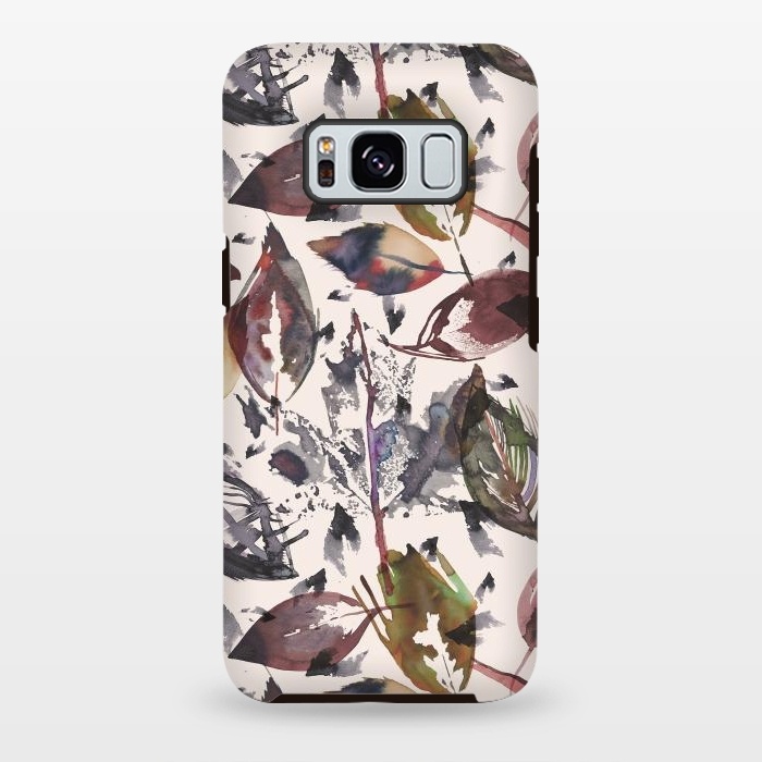 Galaxy S8 plus StrongFit Trendy Autumn Leaves by Ninola Design