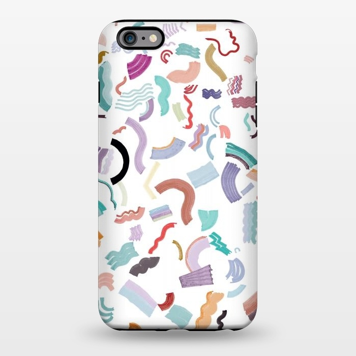 iPhone 6/6s plus StrongFit Curly Marker Stripes ZIGZAG by Ninola Design