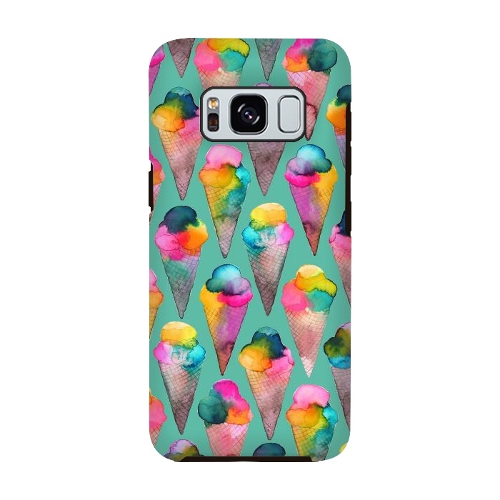 Galaxy S8 StrongFit Ice Cream Summer Cones by Ninola Design